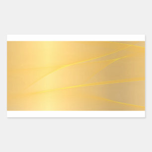 Sticker Rectangulaire Elégant Design Blank Modèle Glamour Faux Gold