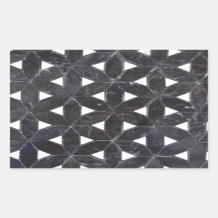 Sticker Rectangulaire élégant Gris Mosaïque fleur de vie Carrelage motif