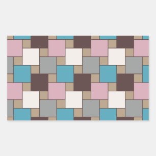 Sticker Rectangulaire Élégant nectar rose