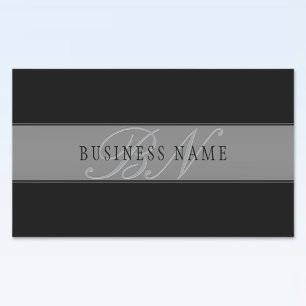 Sticker Rectangulaire Élégant nom d'entreprise/autre texte de script mod