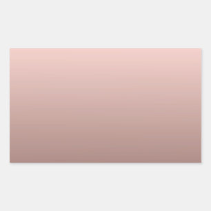 Sticker Rectangulaire Élégant Rose Gold Blank Modèle Ajouter votre texte