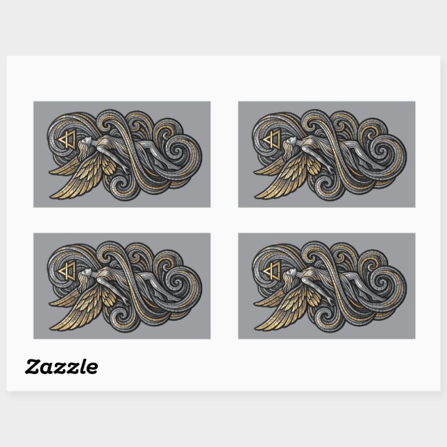 Sticker Rectangulaire Elemento Aire (Feuille)
