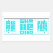 Elle He They Retro Bold en Turquoise