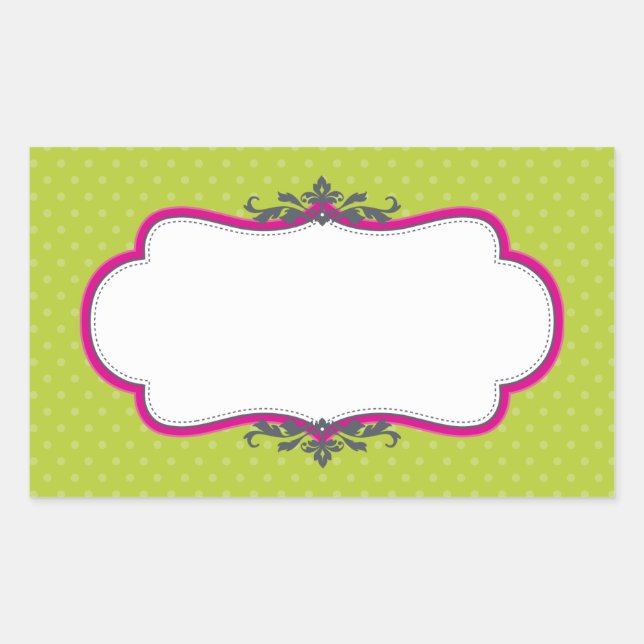 Sticker Rectangulaire EMBALLAGE CLIENT SCEAL mignon logo chaux élégant r (Devant)