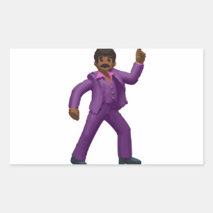 Sticker Rectangulaire Emoji Dancing Man