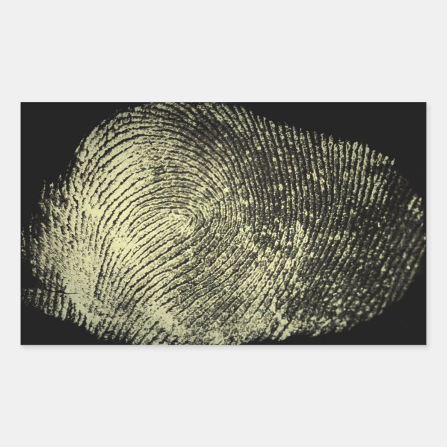 Sticker Rectangulaire Empreinte de boucle inversée (Devant)