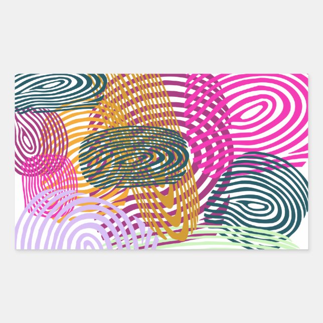 Sticker Rectangulaire empreintes (Devant)