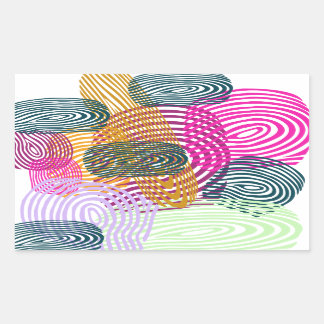 Sticker Rectangulaire empreintes