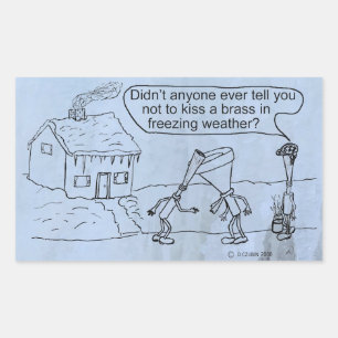 Sticker rectangulaire en laiton de baisage de rose