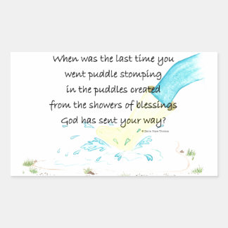 Sticker Rectangulaire encombrement