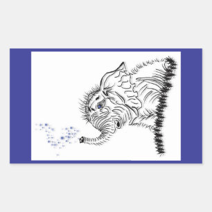 Sticker Rectangulaire Énergie éléphante