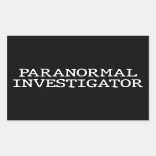 Sticker Rectangulaire Enquêteur paranormal chasse aux fantômes EVP