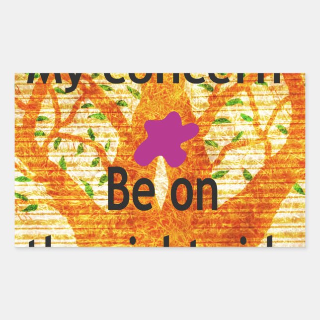 Sticker Rectangulaire Enraciné dans la droiture Baobab perspective Vinta (Devant)