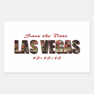 Sticker Rectangulaire Enregistrer la date 12-12-12