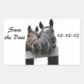Sticker Rectangulaire Enregistrer la date 12-12-12