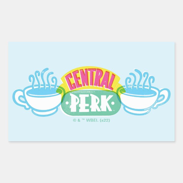 Sticker Rectangulaire Enseigne néon Central Perk (Devant)
