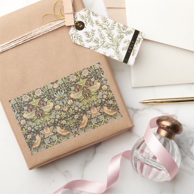 Sticker Rectangulaire Ensemble de mariage vintage Strawberry Thieves (Cadeaux)