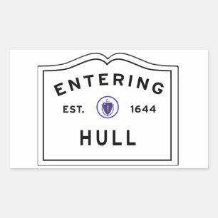 Sticker Rectangulaire Entrée de la ville de Hull