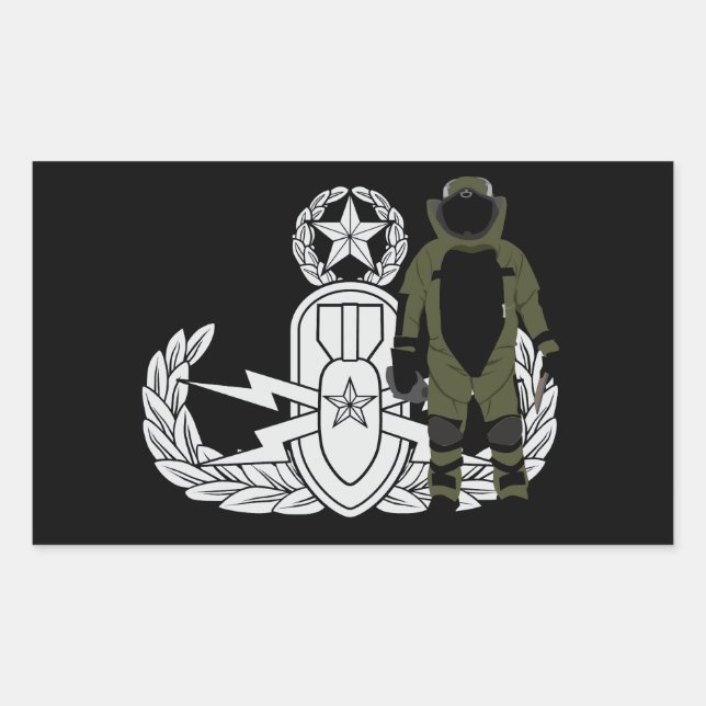 Sticker Rectangulaire EOD Bomb Suit (Devant)