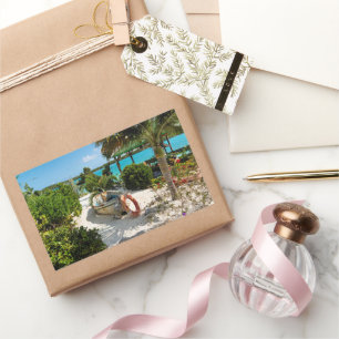 Sticker Rectangulaire Épave de bateau échouée