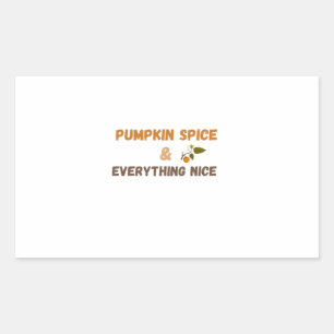 Sticker Rectangulaire Épice de citrouille et tout ce qui est agréable, e