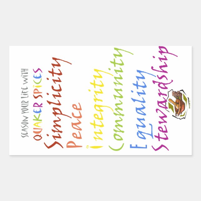 Sticker Rectangulaire Épices Quaker (Devant)