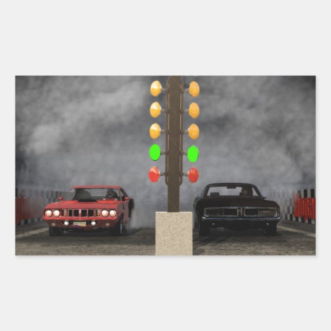 Sticker Rectangulaire Épreuve Mopar Ultime (Devant)