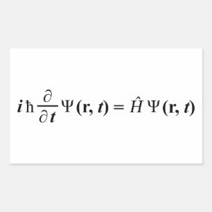 Sticker Rectangulaire équation Schrödinger Gleichung Schrodingers