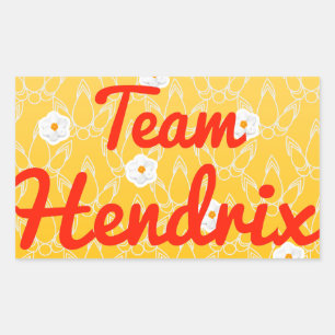 Sticker Rectangulaire Équipe Hendrix