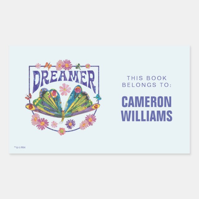 Sticker Rectangulaire Eric Carle | Dreamer (Devant)