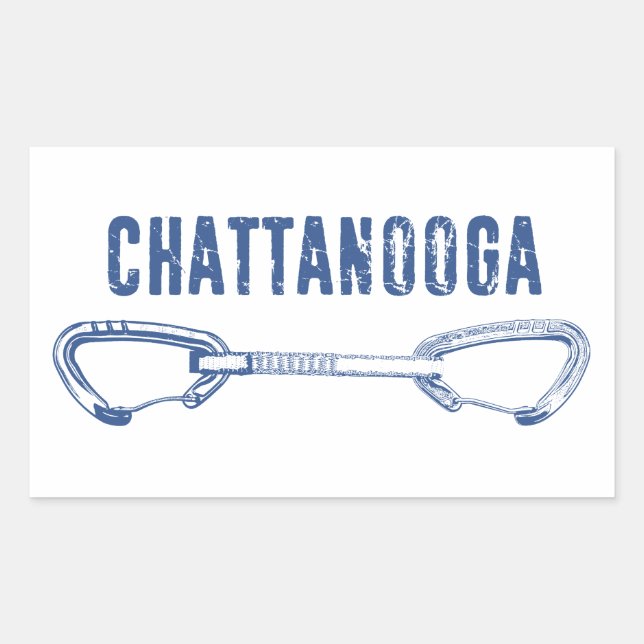 Sticker Rectangulaire Escalade Chattanooga Quickdraw (Devant)