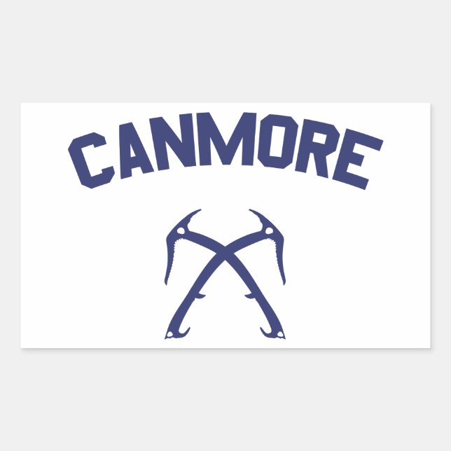 Sticker Rectangulaire Escalade de glace Canmore (Devant)
