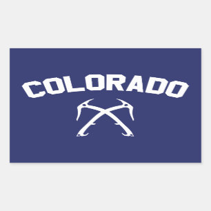 Sticker Rectangulaire Escalade de glace du Colorado