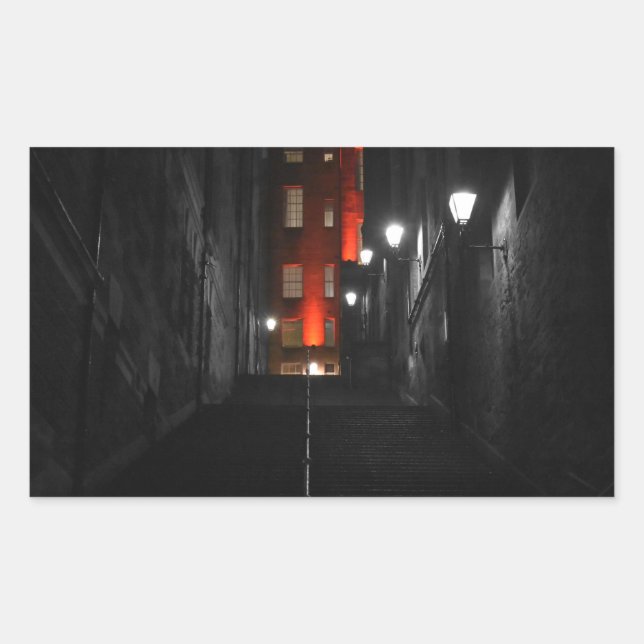 Sticker Rectangulaire Escalier gothique (Devant)