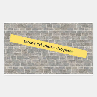 Sticker Rectangulaire Escena del crimen