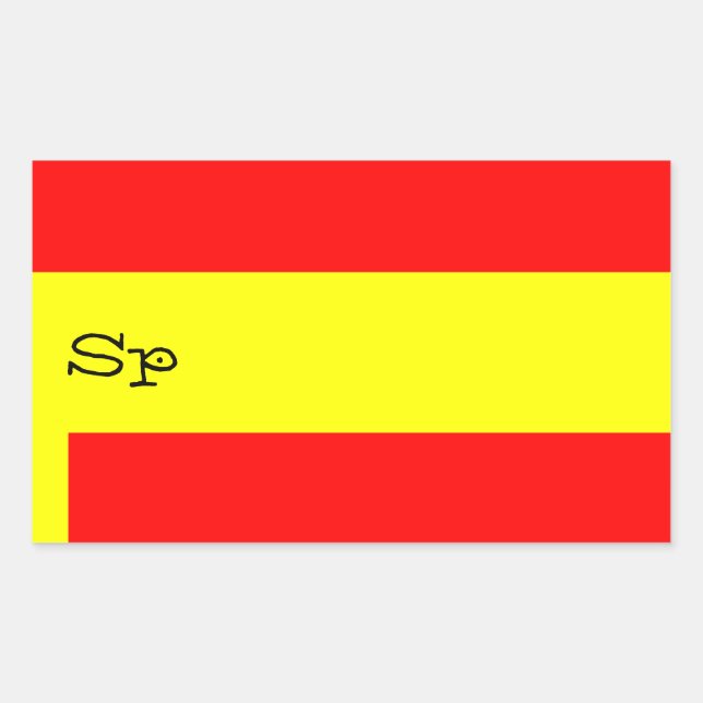 STICKER RECTANGULAIRE ESPAGNE (Devant)