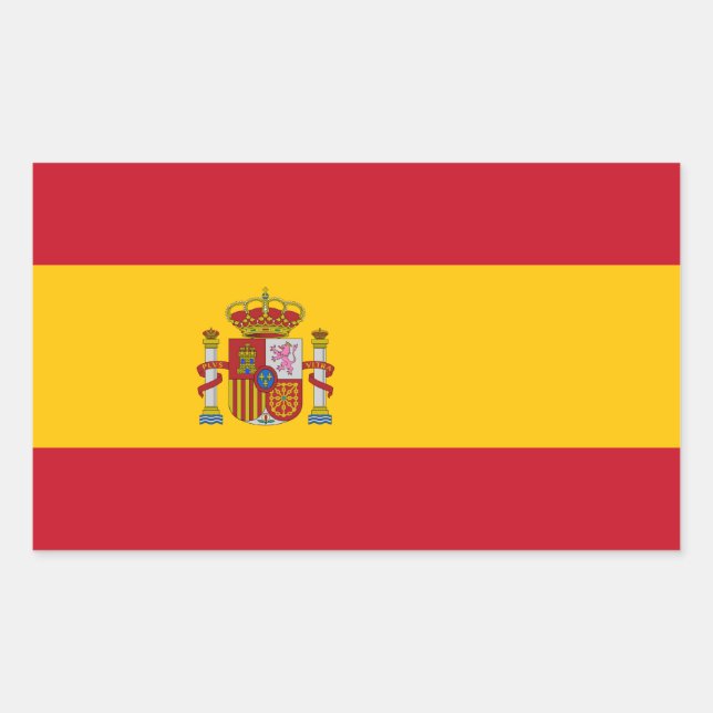 Sticker Rectangulaire Espagne (Devant)