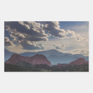 Sticker Rectangulaire esprit de la montagne