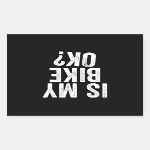 Sticker Rectangulaire Est Mon Vélo Ok Drôle Cadeau Pour Les Vélos