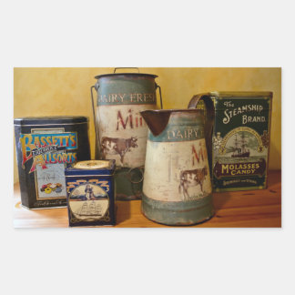 Sticker Rectangulaire Étanches vintages et jupes