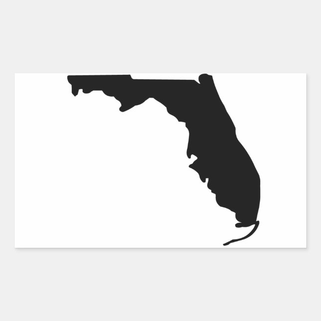 Sticker Rectangulaire État américain de Floride (Devant)
