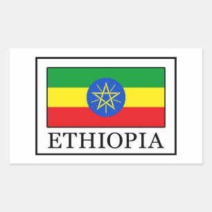 Sticker Rectangulaire Éthiopie