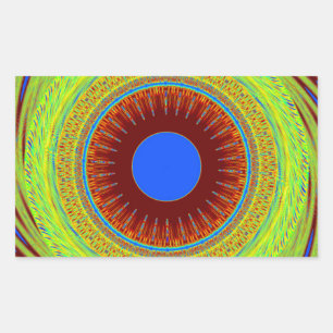 Sticker Rectangulaire Ethnic Avoir une belle journée et une meilleure nu