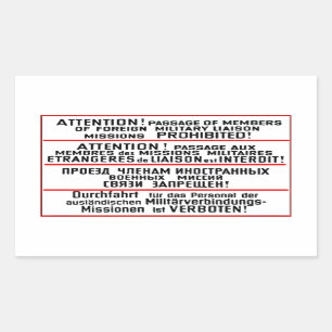 Sticker Rectangulaire Évènements mémorables de signe de mission