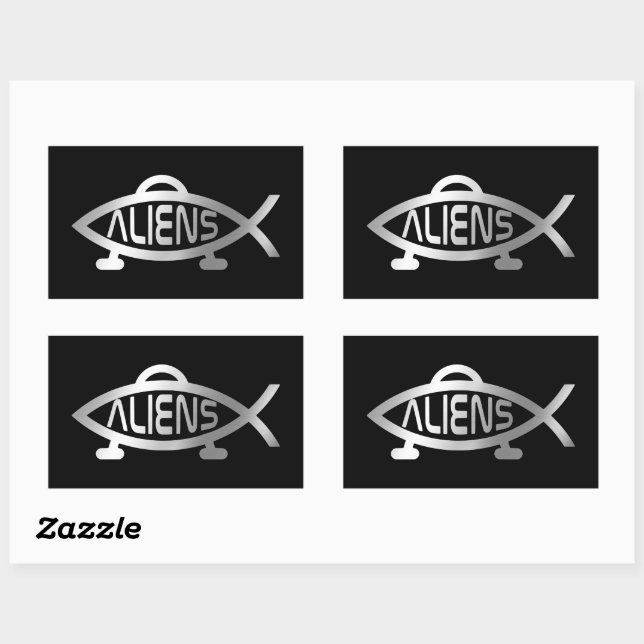 Sticker Rectangulaire Evolution - Aliens (Feuille)