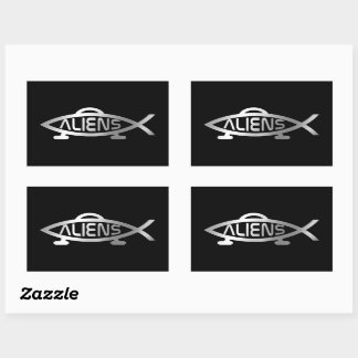 Sticker Rectangulaire Evolution - Aliens