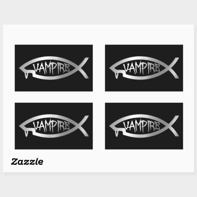 Sticker Rectangulaire Evolution - Vampire (Feuille)