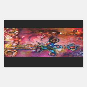 STICKER RECTANGULAIRE EXCALIBUR