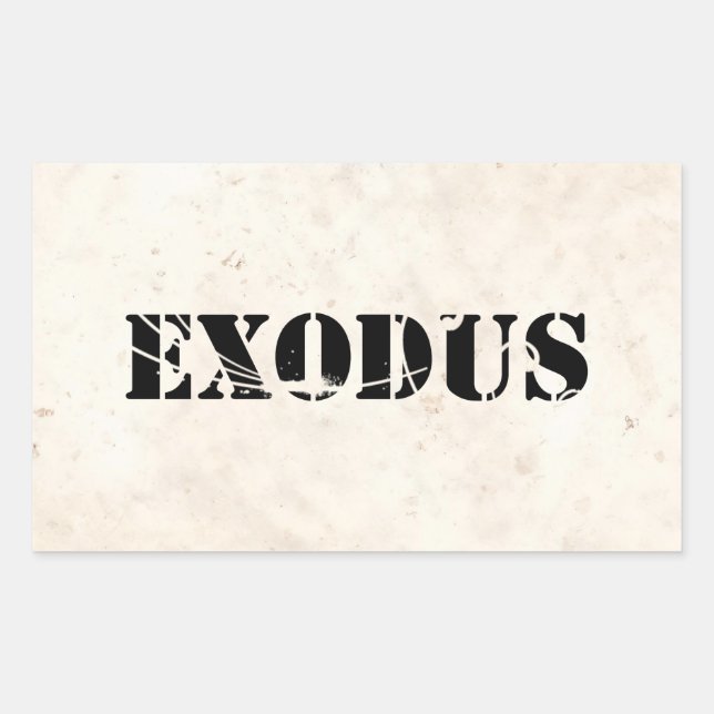Sticker Rectangulaire Exode 4 (Devant)