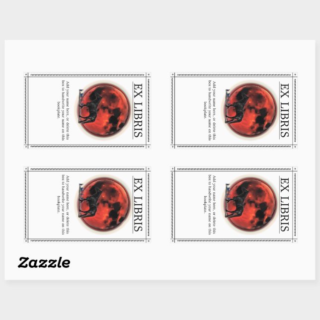 Sticker Rectangulaire Exploitez votre ex-libris de force (Feuille)